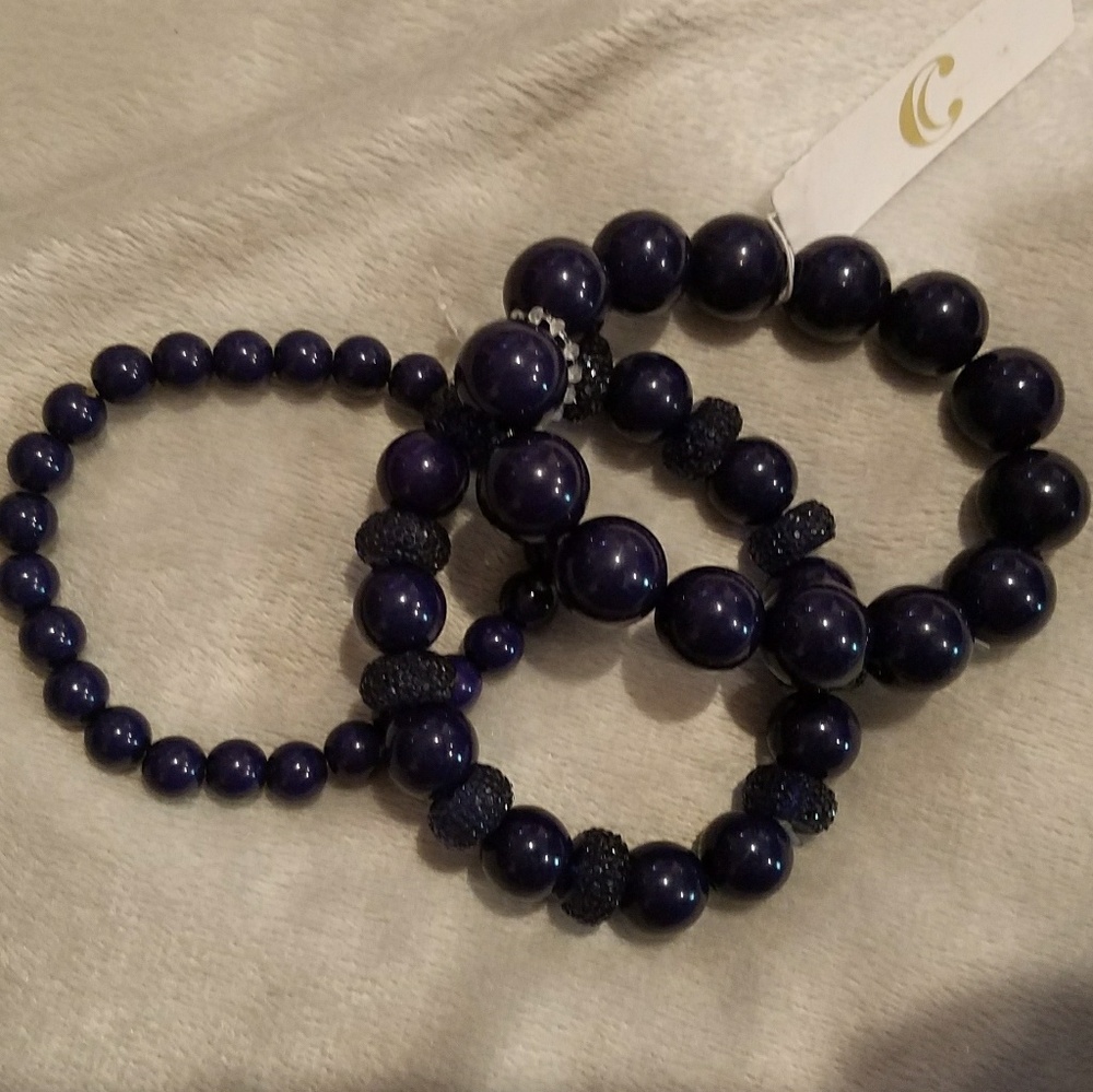 SET OF 3 CHARMING CHARLIE BRACELETS